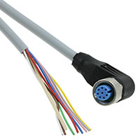 TE Connectivity AMP Connectors - 2273095-1 - M12X1 RA SKT 8P PIGTAIL 1.5M A