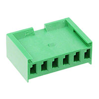 TE Connectivity AMP Connectors - 280592 - CONN RCPT HOUSING 6POS GREEN