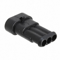 TE Connectivity AMP Connectors - 282105-1 - CONN TAB HOUSING 3POS BLACK
