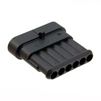 TE Connectivity AMP Connectors - 282108-1 - CONN TAB HOUSING 6POS BLACK