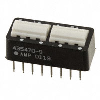 TE Connectivity ALCOSWITCH Switches - 5-435470-9 - SWITCH ROCKER DIP DPDT 25MA 24V