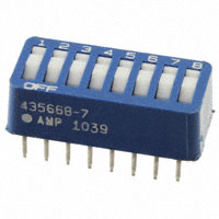 TE Connectivity ALCOSWITCH Switches - 435668-7 - SWITCH ROCKER DIP SPST 60MA 5V