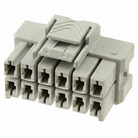 TE Connectivity AMP Connectors - 5-1971776-6 - CONN PLUG HOUSING 12POS 6MM