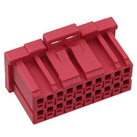 TE Connectivity AMP Connectors - 5-2040555-0 - DYNAMIC 1100D REC HSG 20PX RED