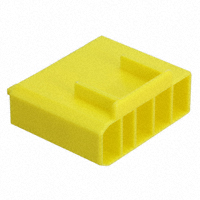 TE Connectivity AMP Connectors - 521498-3 - CONN RCPT HSG 0.25 4POS YELLOW