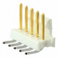 TE Connectivity AMP Connectors - 641127-5 - CONN HEADER 5POS R/A .100 GOLD