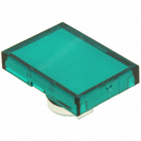 TE Connectivity ALCOSWITCH Switches - 64T5 - LENS SET RECT GREEN 3PCS