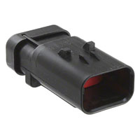 TE Connectivity AMP Connectors - 776430-1 - CONN CAP ASSY 3POS 14-18AWG RED