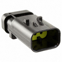 TE Connectivity AMP Connectors - 776430-3 - CONN CAP ASSY 3POS 14-18AWG YEL