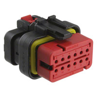 TE Connectivity AMP Connectors - 776533-1 - CONN PLUG ASSY 12PS 18-20AWG RED