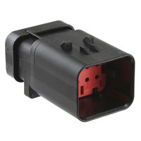 TE Connectivity AMP Connectors - 776495-1 - CONN CAP ASSY 8POS 14-18AWG RED