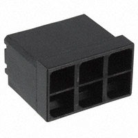 TE Connectivity AMP Connectors - 926330-1 - CONN MALE TAB HSG 0.25 6POS BLK
