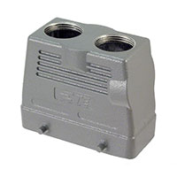 TE Connectivity AMP Connectors - H16B-TGH-2PG21 - CONN HOOD TOP DUAL SZ16B PG21