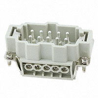 TE Connectivity AMP Connectors - HE-010-M - INSERT MALE 10POS SCREW
