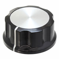 TE Connectivity ALCOSWITCH Switches - PKES140B1/4 - SWITCH KNOB FLUTED 1.5" W/SKIRT