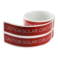 TE Connectivity AMP Connectors - SOL-CSC-159254-4-0.1 - LABEL ID/RATINGS 1"X6.25"