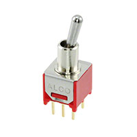 TE Connectivity ALCOSWITCH Switches - TMD1T5B2M2RE - SWITCH TOGGLE DPDT 0.4VA 20V