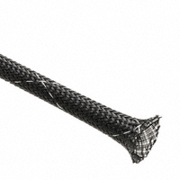 Techflex - CCF0.25TB100 - SLEEVING 1/4" X 100' BLACK/WHITE