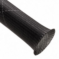 Techflex - CCF1.25TB50 - SLEEVING 1" X 50' BLACK/WHITE