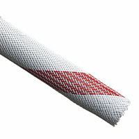 Techflex - PTN0.38CC - SLEEVING 3/8" X 500' WHITE/RED