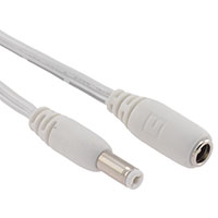 Tensility International Corp - 10-01253 - CBL M-F 2.5MM 6' 18AWG WHT