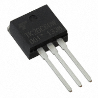 Toshiba Semiconductor and Storage - TK20C60W,S1VQ - MOSFET N-CH 600V 20A I2PAK