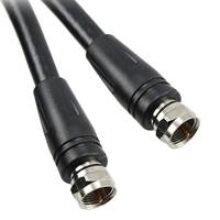 TPI (Test Products Int) - F6-10B - CABLE RG6/U W/F-CONN BLACK 10'