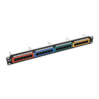 Tripp Lite - N053-024-RBGY - 24-PORT 1U RACK-MOUNT 110-TYPE C