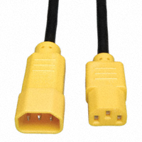 Tripp Lite - P004-004-YW - 4FT PWR CORD 18AWG YLLW CONN 4'