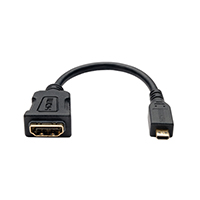 Tripp Lite - P142-06N-MICRO - HDMI MACRO RA UP ADAPTER M/F 6"