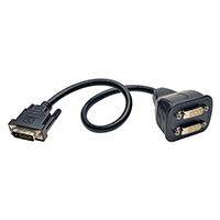 Tripp Lite - P564-001 - CABLE DVI-D MALE 2X FEMALE 1'