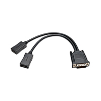 Tripp Lite - P576-001-DP - CABLE DMS-59 TO 2X DVI-I F 1'