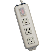 Tripp Lite - TLM306NC - POWER STRIP 3OUT 6'CORD METAL
