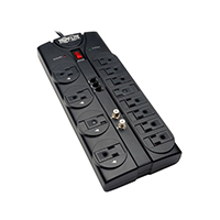 Tripp Lite - TLP1208TELTV - SURGE PROTECT 12 OUTLET 8FT COAX