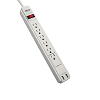 Tripp Lite - TLP606USB - SURGE PROTCT STRIP USB OUTLET 6'