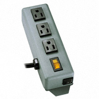 Tripp Lite - 3SP - POWER STRIP 7.38"15A 3OUT 6'CORD