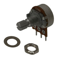 TT Electronics/BI - P160KN-0QC15C100K - POT 100K OHM 1/10W PLASTIC R-LOG