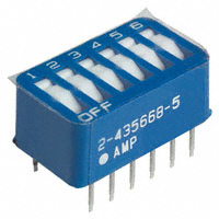 TE Connectivity ALCOSWITCH Switches - 2-5435668-5 - SWITCH ROCKER DIP SPST 60MA 5V