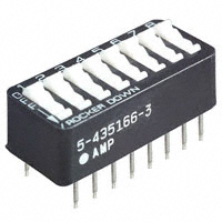 TE Connectivity ALCOSWITCH Switches - 5-435166-3 - SWITCH ROCKER DIP SPST 25MA 24V