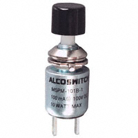 TE Connectivity ALCOSWITCH Switches - MSPM101B1 - SWITCH PUSH SPST-NC 0.1A 50V