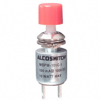 TE Connectivity ALCOSWITCH Switches - MSPM101C1 - SWITCH PUSH SPST-NO 0.1A 50V