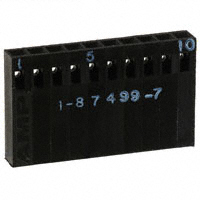 TE Connectivity AMP Connectors - 1-87499-7 - CONN HOUSING 10POS .100 SINGLE