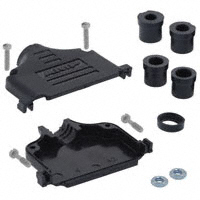 TE Connectivity AMP Connectors - 5748678-4 - CONN BACKSHELL DB37 PLASTIC BLCK
