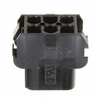 TE Connectivity AMP Connectors - 1-480705-9 - CONN U-MNL CAP 6POS 94V-2 BLK