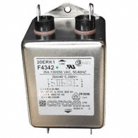 TE Connectivity Corcom Filters - 2-1609089-7 - LINE FILTER 250VAC 20A CHASS MNT