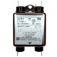 TE Connectivity Corcom Filters - 2VR1 - LINE FILTER 250VAC 2A CHASS MNT