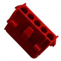 TE Connectivity AMP Connectors - 480764-2 - CONN U-MNL CAP 5POS 94V-2 RED