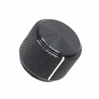 TE Connectivity ALCOSWITCH Switches - KD700B1/4 - SWITCH KNOB DIAMOND 0.75" BLACK