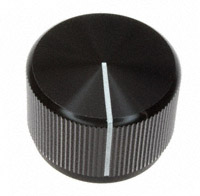 TE Connectivity ALCOSWITCH Switches - KLN900B1/4 - SWITCH KNOB STRAIGHT .937" BLACK