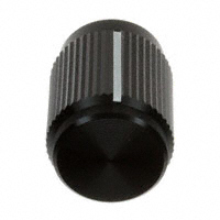 TE Connectivity ALCOSWITCH Switches - KN500B1/4 - SWITCH KNOB STRAIGHT .50" BLACK